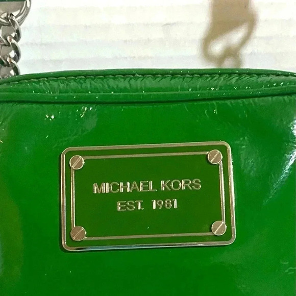 Michael kors green leather crossbody handbag - Picture 3 of 9